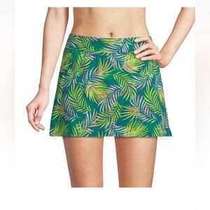 Lands End Palm Print Athletic skort Size Medium
